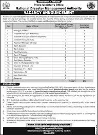 NDMA Jobs 2024 online Apply