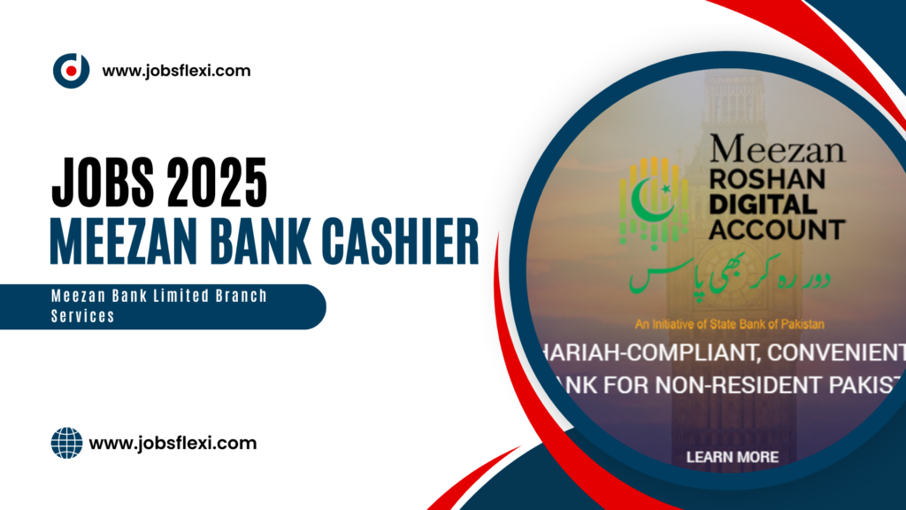 Meezan Bank Cashier Jobs 2025 