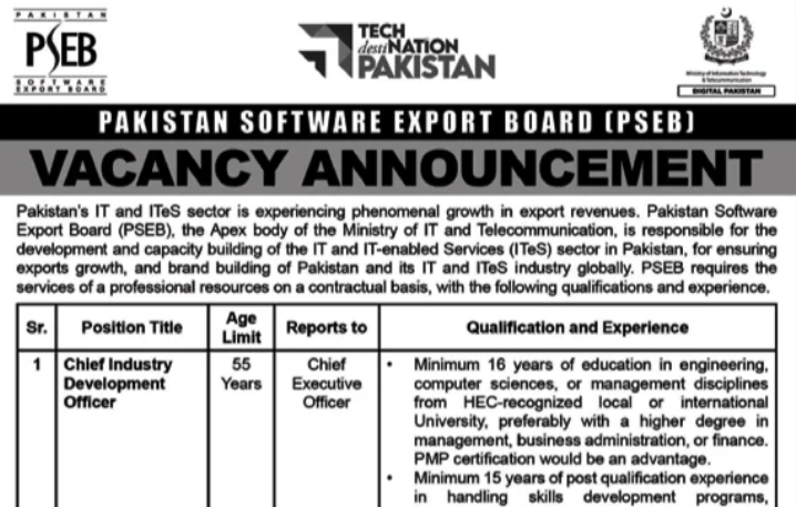PSEB Islamabad Jobs 2025 | Apply Online Now