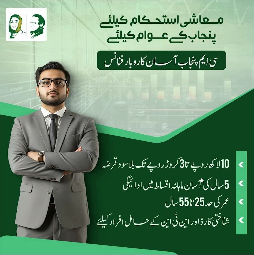 CM Punjab 2025 Asaan Karobar Finance Scheme