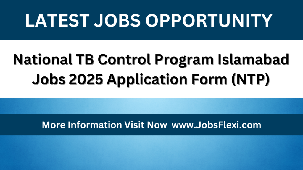 National TB Control Program Jobs 2025