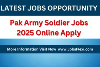 Pak Army Soldier Jobs 2025 Online Apply