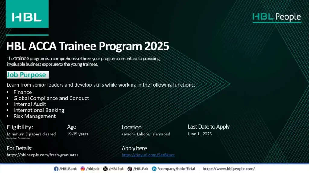 HBL Internship 2025 Apply Online