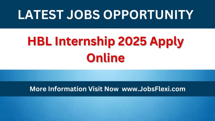 HBL Internship 2025 Apply Online