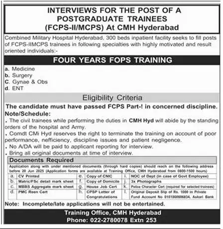 combined-military-hospital-cmh-hyderabad Jobs 2025